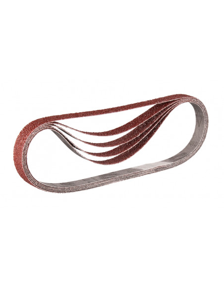 5 Bandes abrasives 9x533 mm pour bois métal Grain 120 MAKITA P-43290