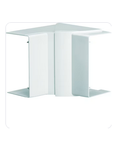 Angle intérieur variable pour LF/LFF60090 h 90mm x p 60mm RAL 9016 Pure HAGER LFF6009049016 2