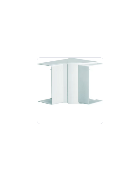 Angle intérieur variable pour LF/LFF60090 h 90mm x p 60mm RAL9016 Pure HAGER LFF6009049016