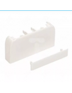 Embout pour goulottes DLP monobloc 50x105mm à couvercle 85mm blanc LEGRAND 010702