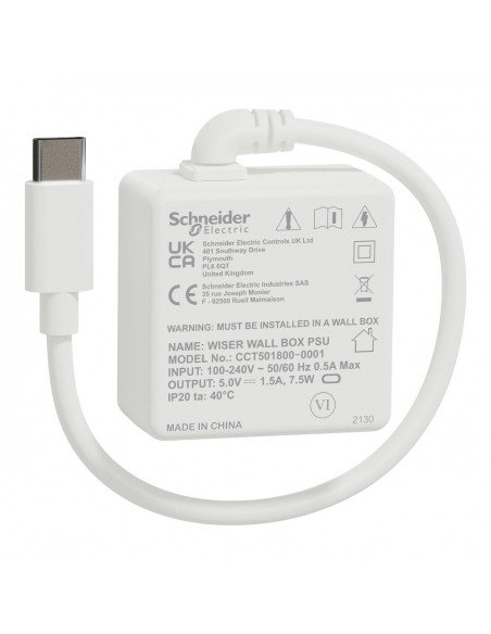 Wiser Alimentation murale HUB0 2nd gen SCHNEIDER CCT501800-0001