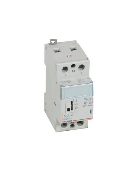 Contacteur de puissance CX³ silencieux bobine 230V~ 2 Pôles 250V~ 40A contact 2F 2 modules LEGRAND 412559