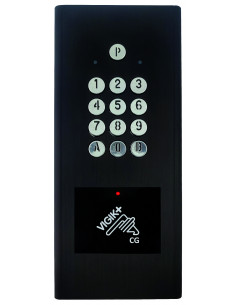 Clavier codé avec lecteur VIGIK+ intégré / gestion T. réel noir 4 semaines HEACTRBKV3 AIPHONE 150063