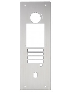 Façade pour gtdmblvn en inox A316L avec 6 vis et boîtier d'encastrement PGTBI3166V AIPHONE 200499