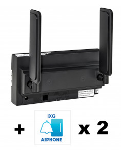 Pack avec passerelle IP avec emplacement SIM avec 2 licences IXGWTGW2FR AIPHONE 201007