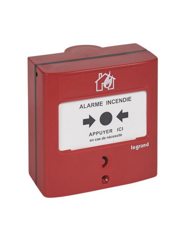Déclencheur Manuel DM conventionnel standard pour équipement d’alarme incendie LEGRAND 138012