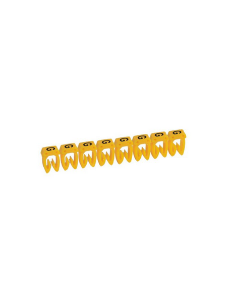 300 Repères CAB 3 pour filerie 0,5mm² à 1,5mm² et blocs de jonction avec lettre majuscule G LEGRAND 038306