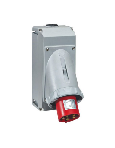 Socle Fiche inclinée P17 IP66/67 63A 380V~ à 415V~ 3P+N+T LEGRAND 555519
