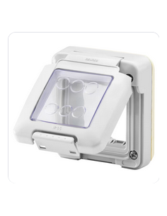 PLASTRON ETANCHE 2 POSTES SYSTEM GEWISS GW27401 2