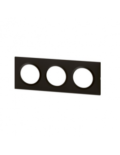 Plaque carrée dooxie 3 postes finition noir velours LEGRAND 600863 2