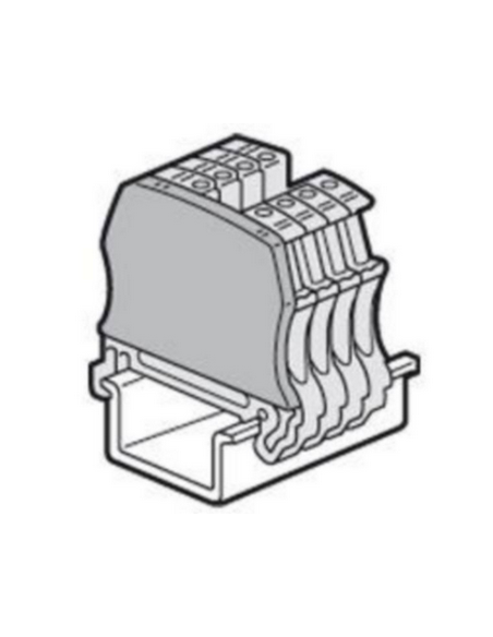 Cloison terminale pour blocs de jonction à vis viking 3 avec 1 entrée 1 sortie pas de 5mm, 6mm, 8mm ou 10mm LEGRAND 037550