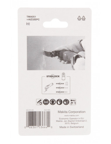 5 Lames plongeantes HCS Bois coupe précision TMA051 STARLOCK 32x50mm MAKITA B-64858-5