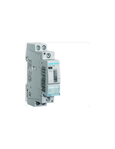 Relais de commande 16A 1F+1O 12V HAGER ERL218