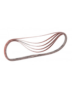 5 Bandes abrasives 6x533 mm pour bois métal (qualité supérieure) Grain 60 MAKITA P-43197