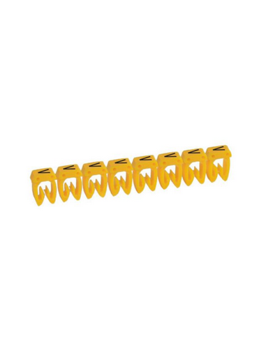 300 Repères CAB 3 pour filerie 1,5mm² à 2,5mm² avec lettre majuscule V LEGRAND 038351