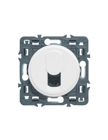 Prise RJ 45 multimédia Céliane catégorie6 STP télévision , téléphone , informatique livré avec enjoliveur blanc LEGRAND 099509