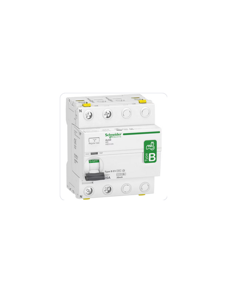 Acti9 iID interrupteur différentiel 2 Pôles 25A 30mA type B EV 230V SCHNEIDER A9Z51225