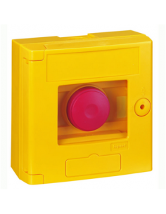 Coffret bris de glace double position IP44 jaune montage en saillie LEGRAND 038001