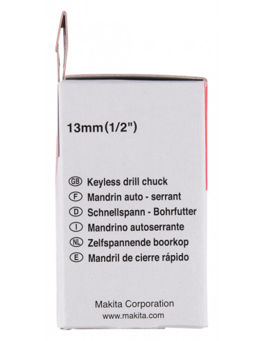 Mandrin métal auto-serrant 13 mm 1/2'' 20 UNF avec verrouillage double bague MAKITA 194254-0