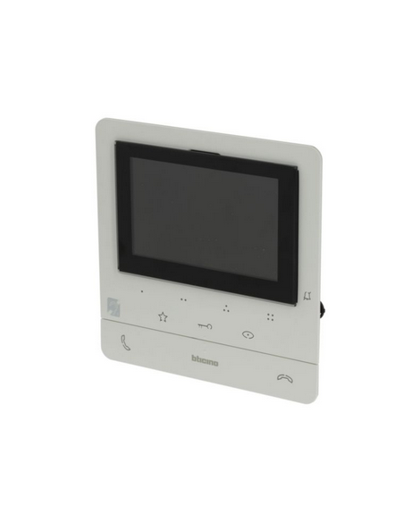 Poste intérieur écran 5pouces Classe 100 Evolué + boucle inductive Blanc BTICINO BT344672
