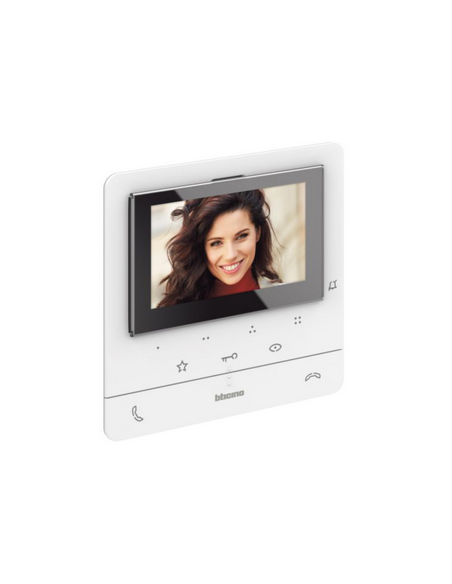 Poste intérieur écran 5pouces Classe 100 Evolué + boucle inductive Blanc BTICINO BT344672