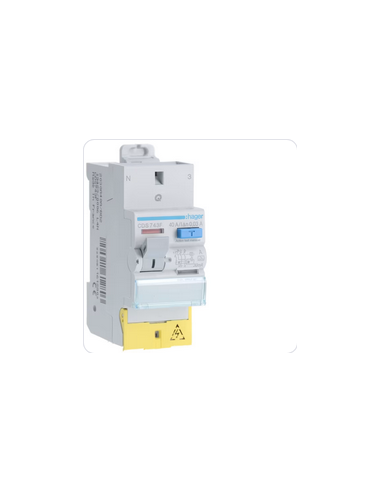 Interrupteur Différentiel 2 Pôles 40A 30ma Type A Bornes Décalées HAGER CDS743F
