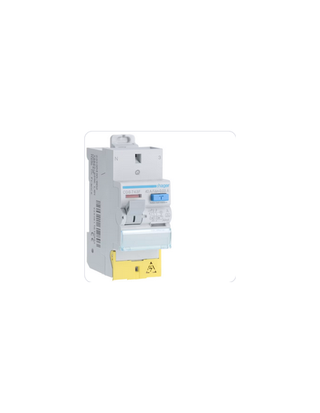 Interrupteur Différentiel 2 Pôles 40A 30ma Type A Bornes Décalées HAGER CDS743F