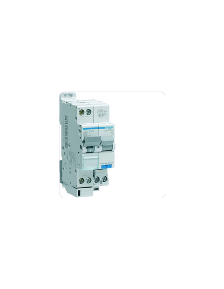 Disjoncteur Différentiel 1P+N 4.5-6kA C-16A 30mA type AC HAGER ADC816F
