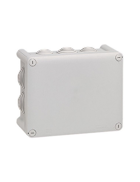 Boîte de dérivation rectangulaire Plexo dimensions 155x110x74mm gris RAL7035 LEGRAND 092042