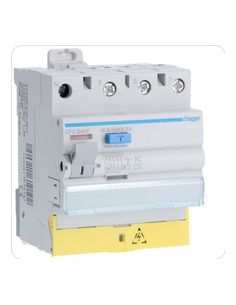 Interrupteur différentiel 3P+N 40A 300mA type AC à bornes décalées HAGER CFC840F 2