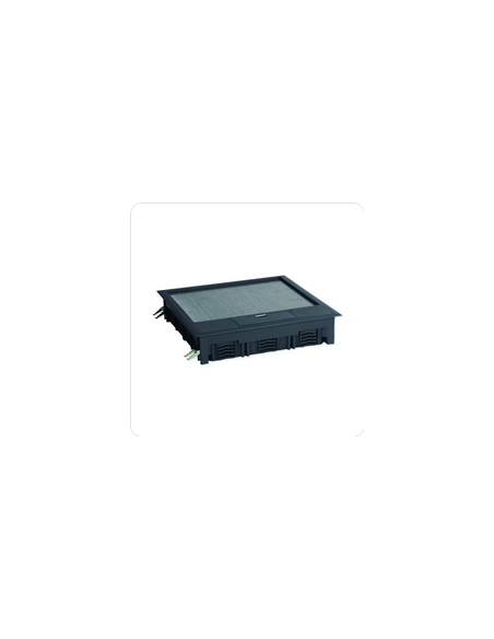 Boîte de sol TerCia BDS-C45 24 modules prof encastrement 80mm Dim 263x263mm Gris IBOCCO B45418