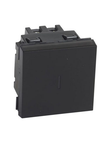 Permutateur 10AX 250V~ Mosaic 2 modules noir mat LEGRAND 079321L