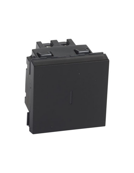 Permutateur 10AX 250V~ Mosaic 2 modules noir mat LEGRAND 079321L