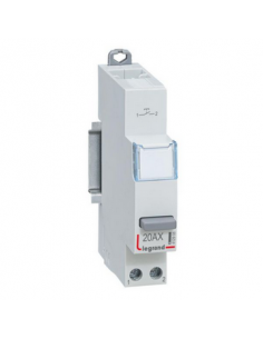 Poussoir modulaire simple fonction contact 1NO 1 module LEGRAND 412908 2