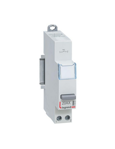 Poussoir modulaire simple fonction contact 1NO 1 module LEGRAND 412908