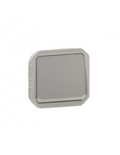 Va-et-vient témoin avec voyant étanche Plexo 10AX avec enjoliveur finition gris LEGRAND 069512L 2