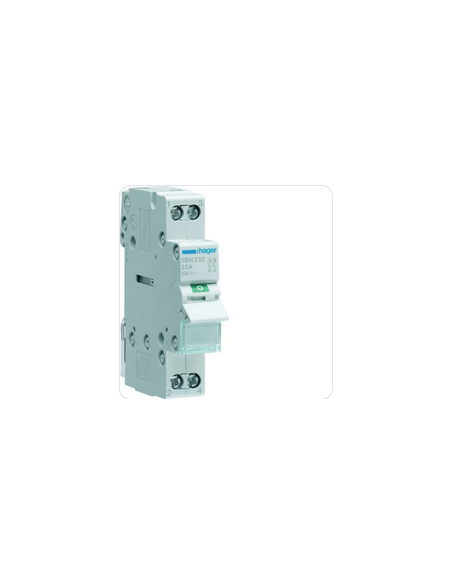 Interrupteur modulaire 2 pôles 32A HAGER SBN232