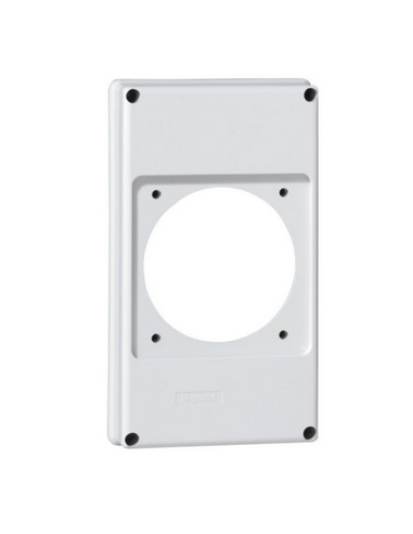 Plastron P17 220x125mm recevant 1 prise 63A pour composer un coffret P17 LEGRAND 057717