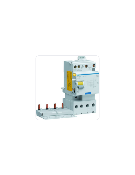 Bloc différentiel double sortie 4 Pôles 25A 300mA type AC HAGER BFC825