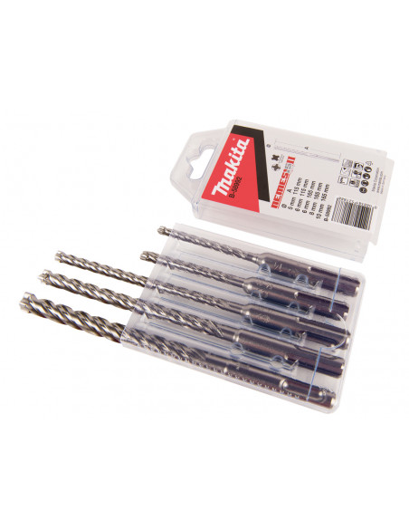 Coffret 5 Forets SDS-Plus 4 taillants TCT NEMESIS II MAKITA B-58992