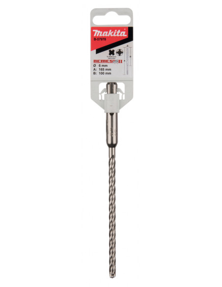 Foret SDS-Plus 4 taillants TCT NEMESIS II 6X165mm MAKITA B-57978
