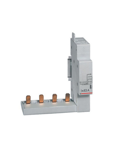 Module de raccordement par peigne pour DX³, DX³-ID et DX³-IS à borne automatique 4 Pôles jusqu'à 63A 1 module LEGRAND 406301