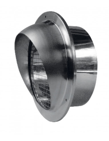 Me inox 160 light- rejet ou prise d'air murale faibles PDC diametre 160mm ATLANTIC 461006