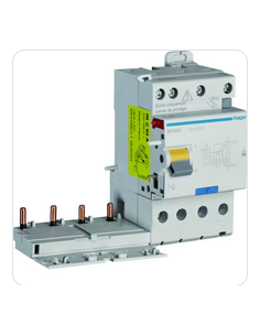 Bloc différentiel double sortie 4 Pôles 63A 300mA type F HAGER BFF863