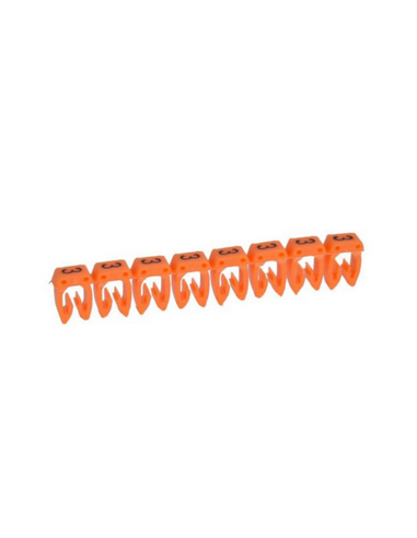 300 Repères CAB 3 pour filerie 1,5mm² à 2,5mm² avec chiffre 3 orange LEGRAND 038223