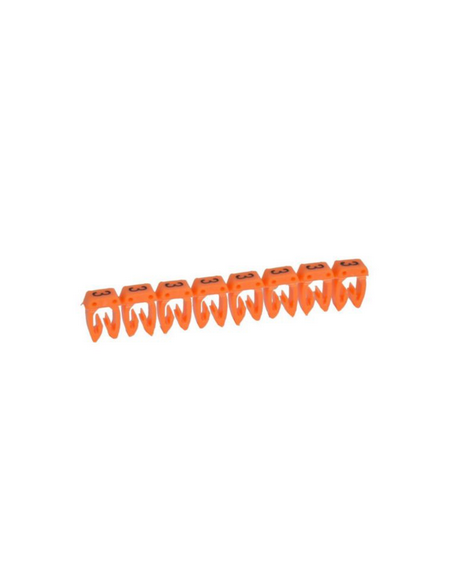300 Repères CAB 3 pour filerie 1,5mm² à 2,5mm² avec chiffre 3 orange LEGRAND 038223