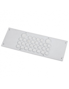 Plaque Cabstop IP55 avec 28 entrées Ø5mm à Ø14mm et 2 entrées Ø14mm à Ø24mm avec 2 réserves LEGRAND 036497 2