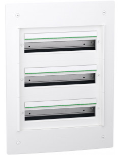 Coffret encastré PRISMASET XS 3 Rangées de 18 Modules sans porte SCHNEIDER LVSXS318