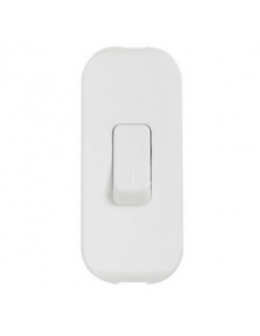 Interrupteur à bascule 2A 250V à touche de couleur et coupure bipolaire blanc LEGRAND 040192