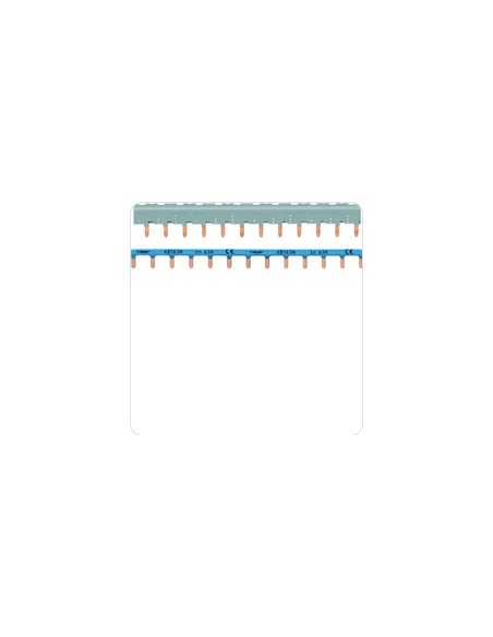 Barres de pontage 3P+N 63A languette 12 modules HAGER KBN863A